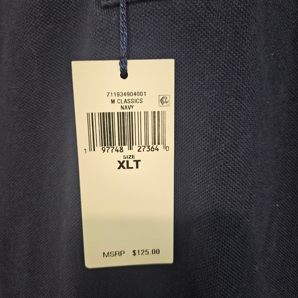 NWT Polo Ralph Lauren Polo Shirt XLT Tall Blue Green Colorblock Sleeves $125 - Picture 3 of 8